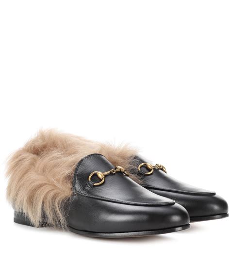 gucci loafers fur womens|gucci loafers with fur.